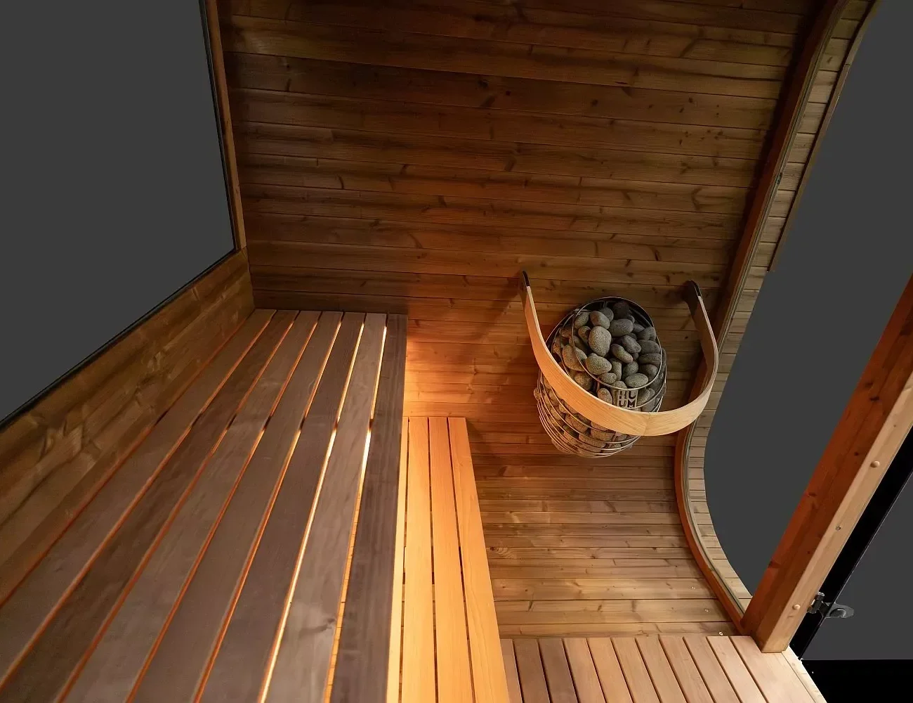 Intérieur sauna QUADRA X sauna